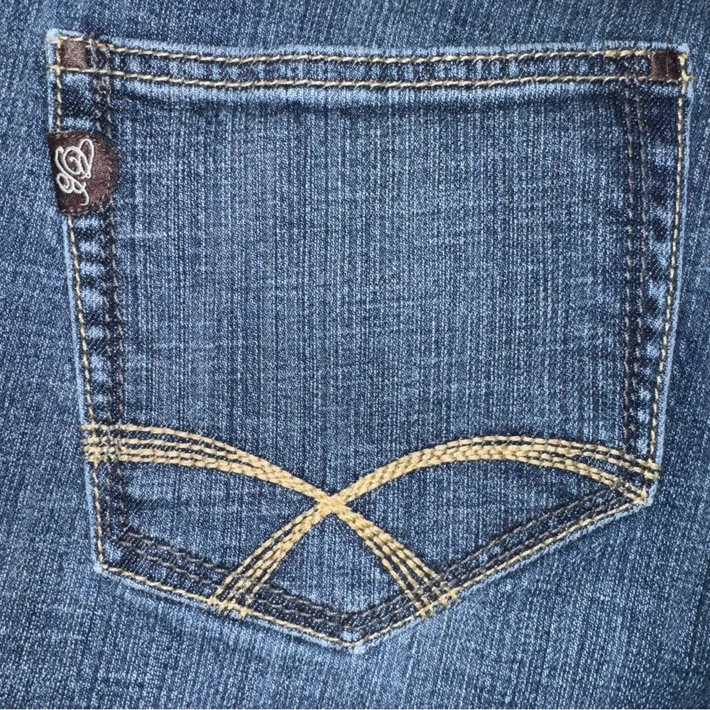 Christopher Blue Jeans Women 12 Mid Rise Straight Stretch Denim Classic Blue - Picture 3 of 10